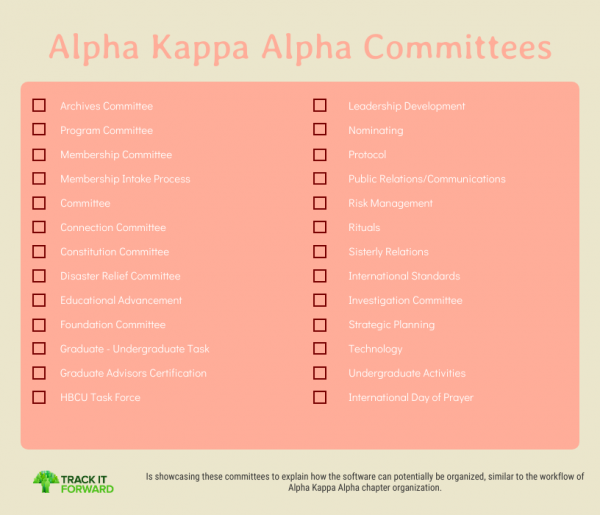 Alpha Kappa Alpha Committees 