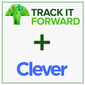 Track it Forward and Clever app logos