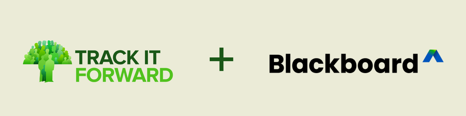 Track it Forward and Blackboard LMS by Anthology Logos. The new Blackboard LMS volunteer hour tracking integration works for all K-12 schools using Blackboard.