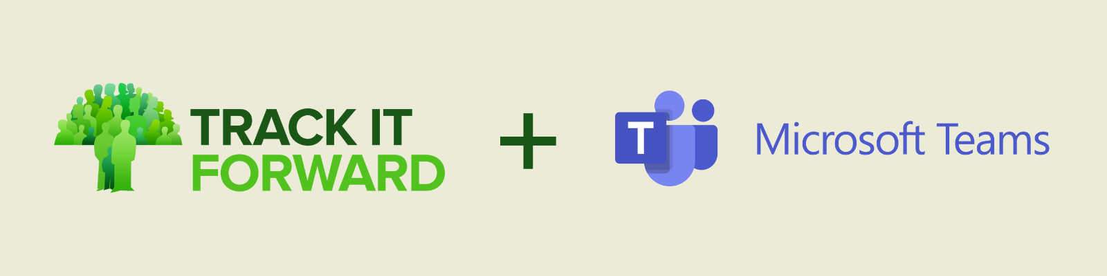 Track it Forward and Microsoft Logos. Track it Forward offers a Microsoft Teams integration for schools looking to efficiently and securely track service hours for students.