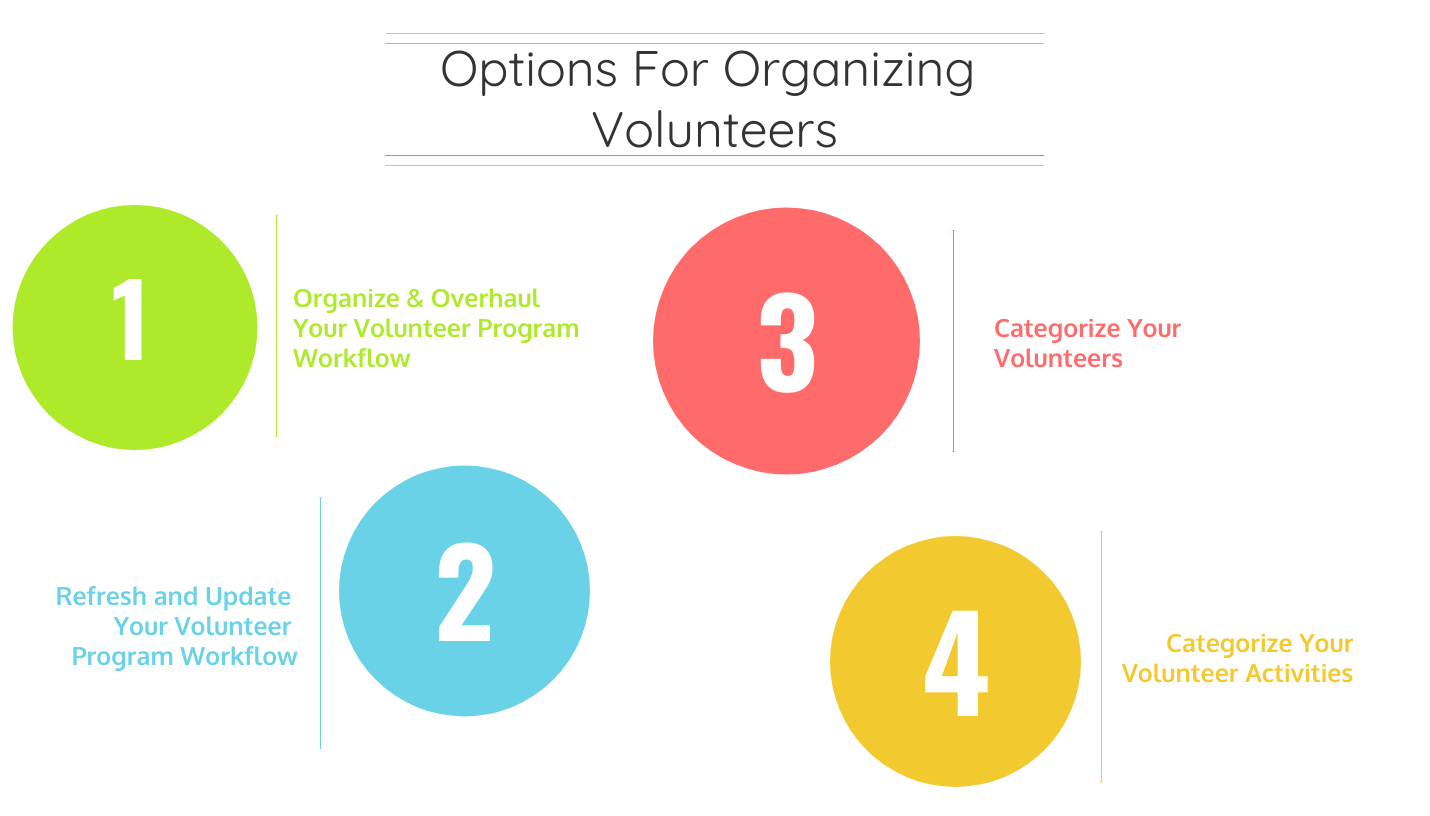 Options for ogranizing volunteers 