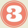 Pink graphic of a number 3