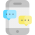 Smartphone texting icon